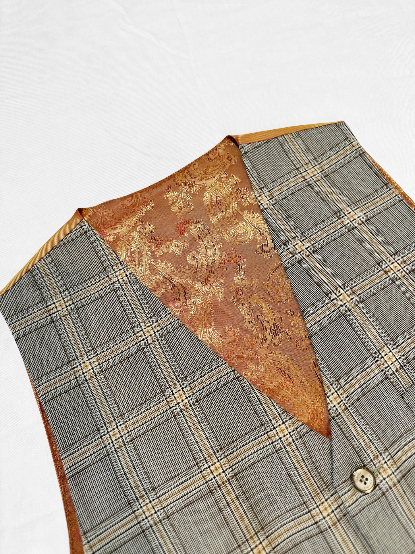 SOLD OUT - No.1301【MADDOX STREET】Gray Check Gilet