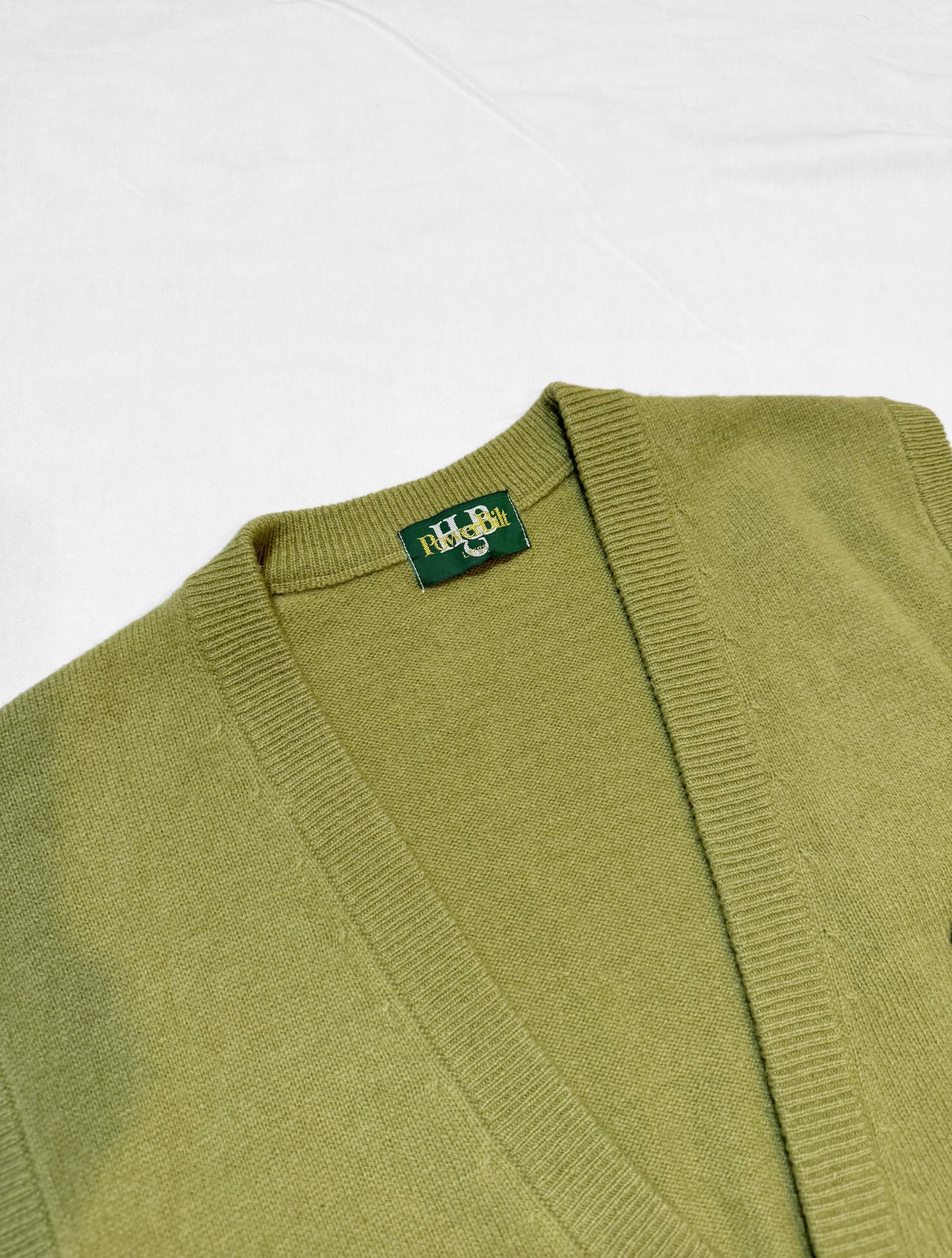 SOLD OUT - No.0704【Power Bilt】Moss green Knit vest