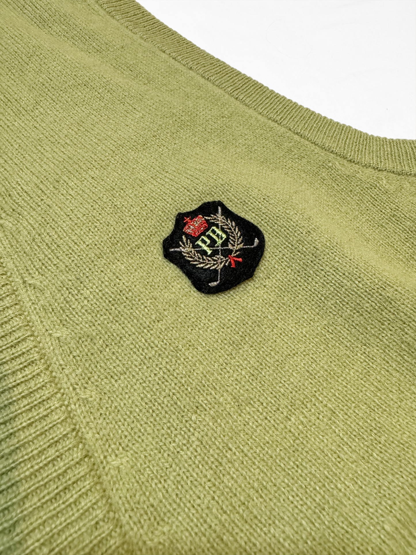 SOLD OUT - No.0704【Power Bilt】Moss green Knit vest