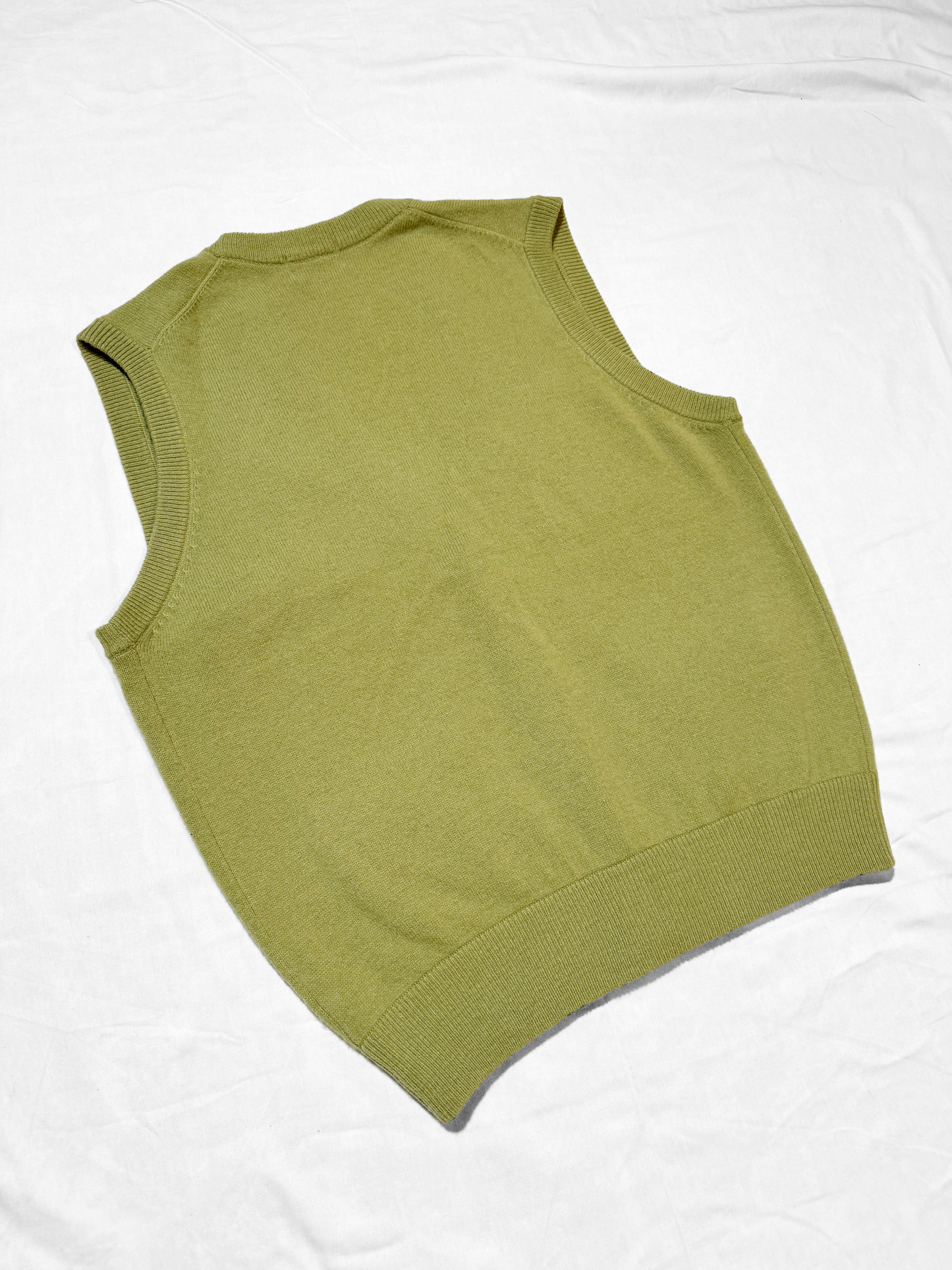 SOLD OUT - No.0704【Power Bilt】Moss green Knit vest