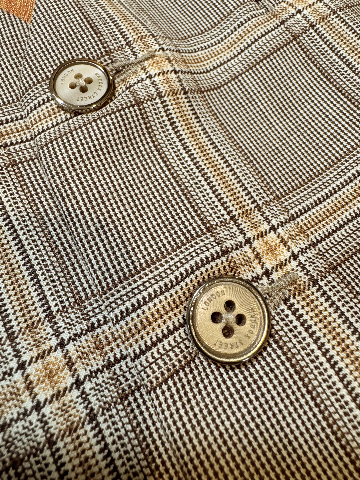 SOLD OUT - No.1301【MADDOX STREET】Gray Check Gilet