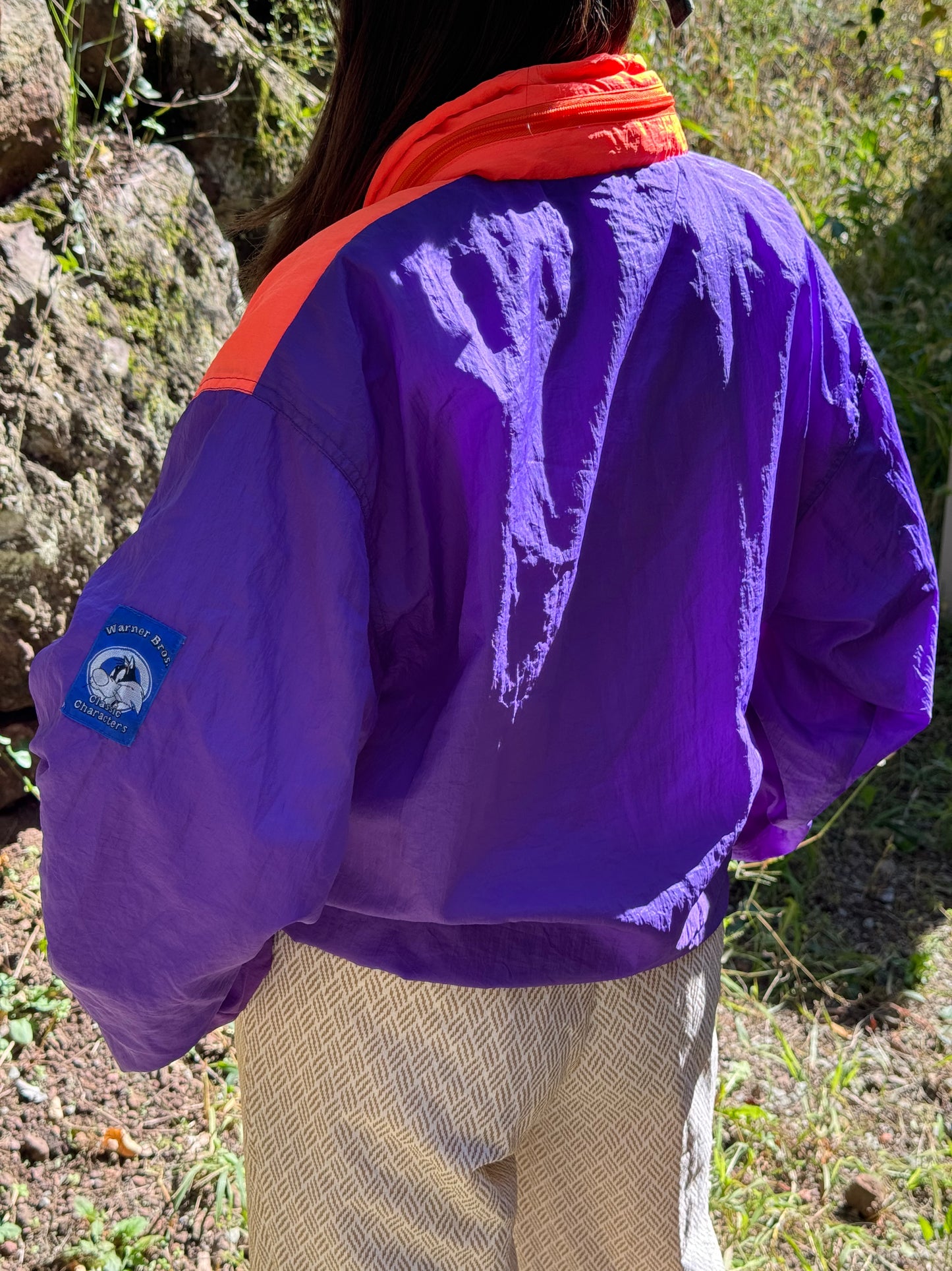 No.0106 【Warner Bros.】90s Nylon Anorak Jacket