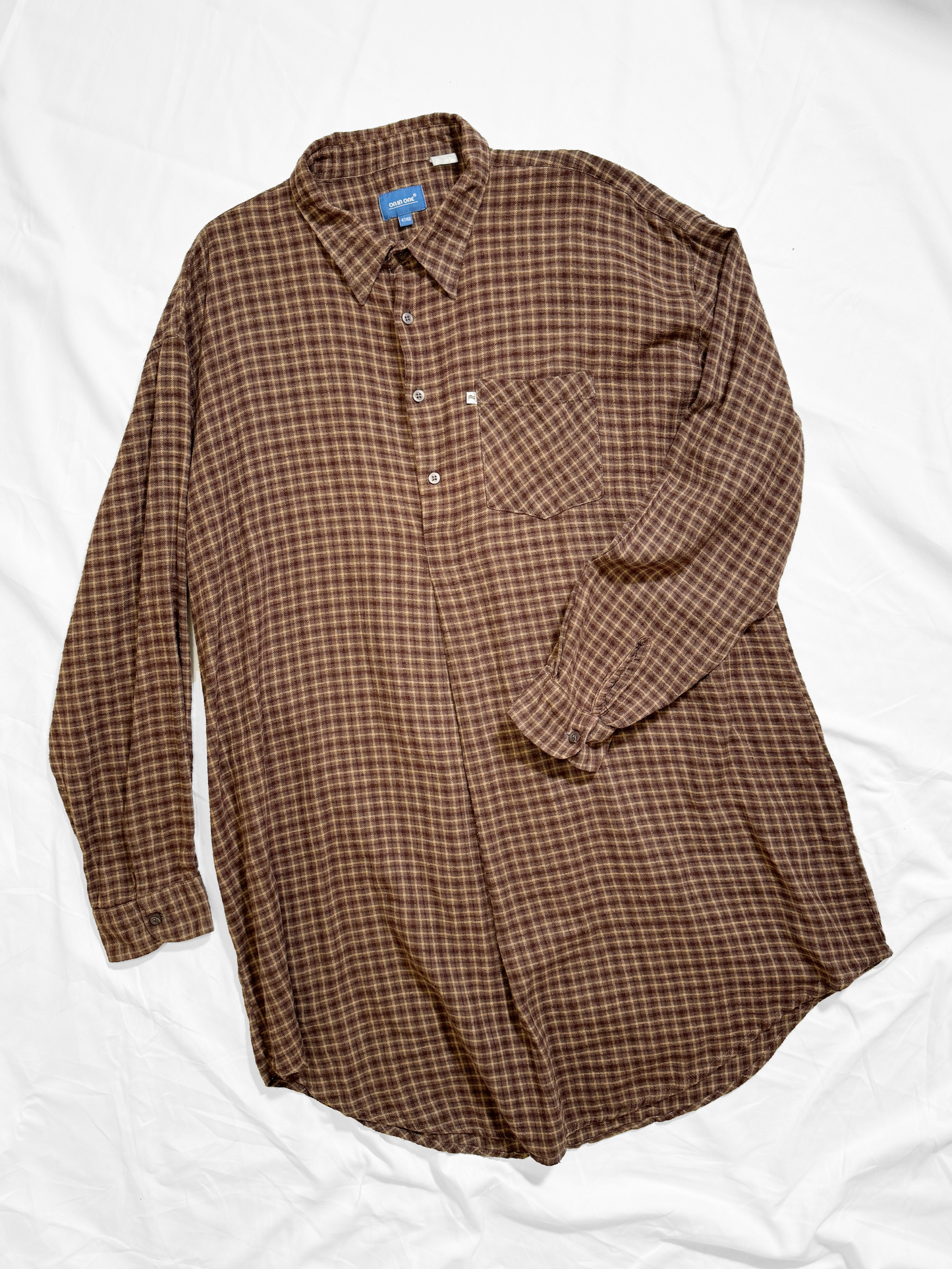 No.0303 【ON IN ONE】Flannel Shirt Dress