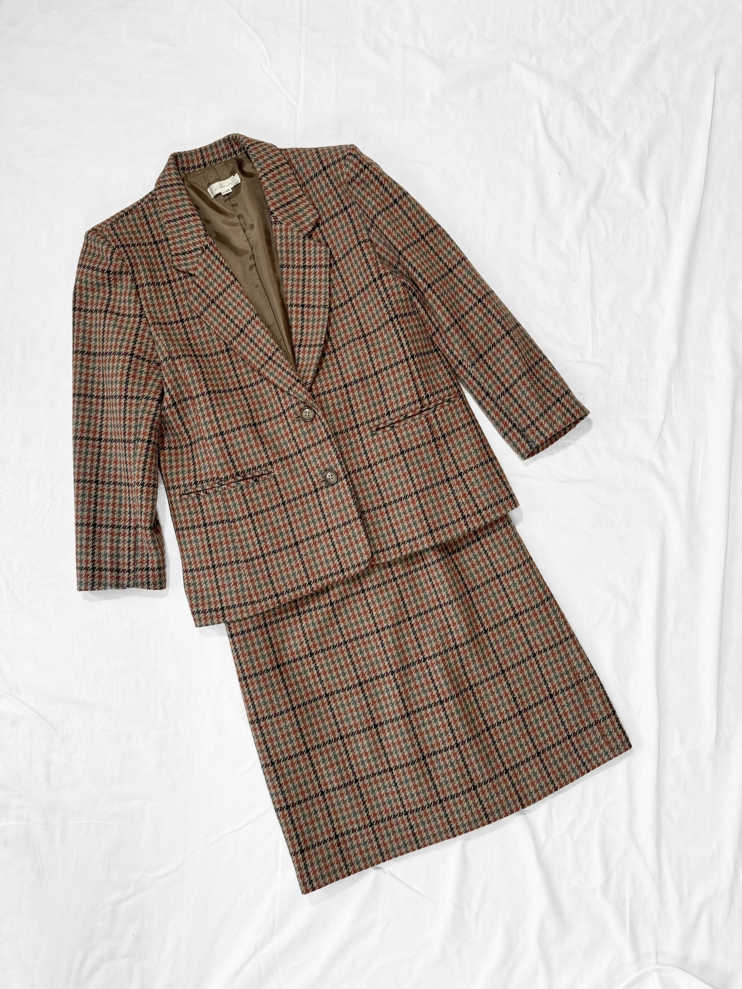 No.1205 Orange  check women's suit