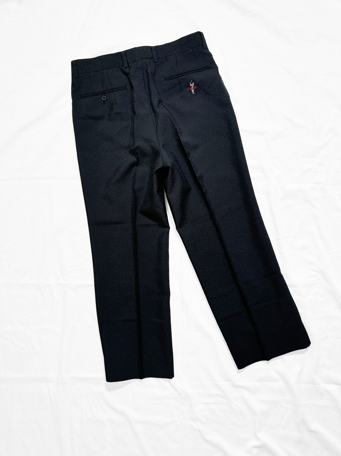 No.0902  Black golf pants with embroidery