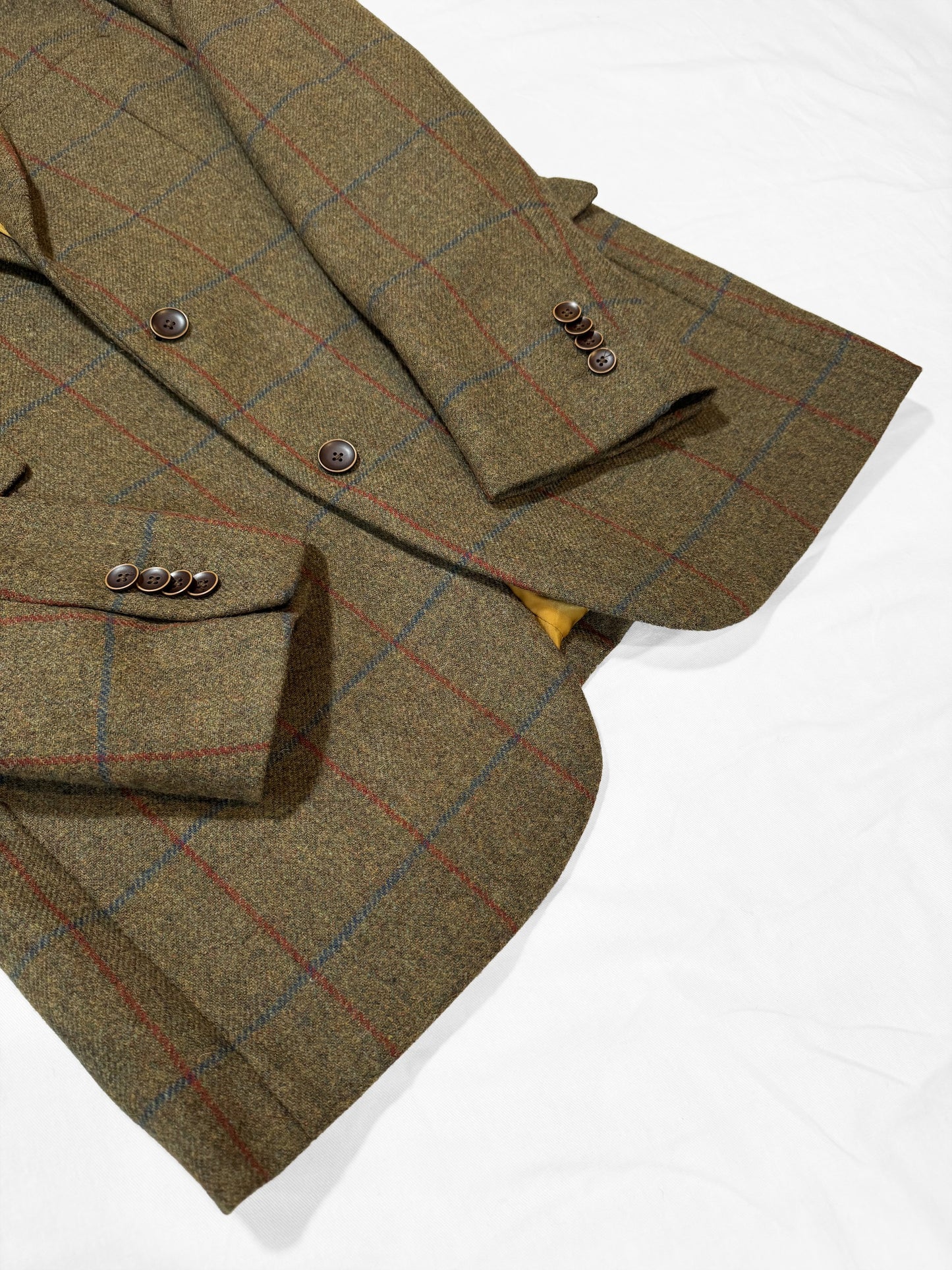 No.1206【BROOK TAVERNER】check brown jacket