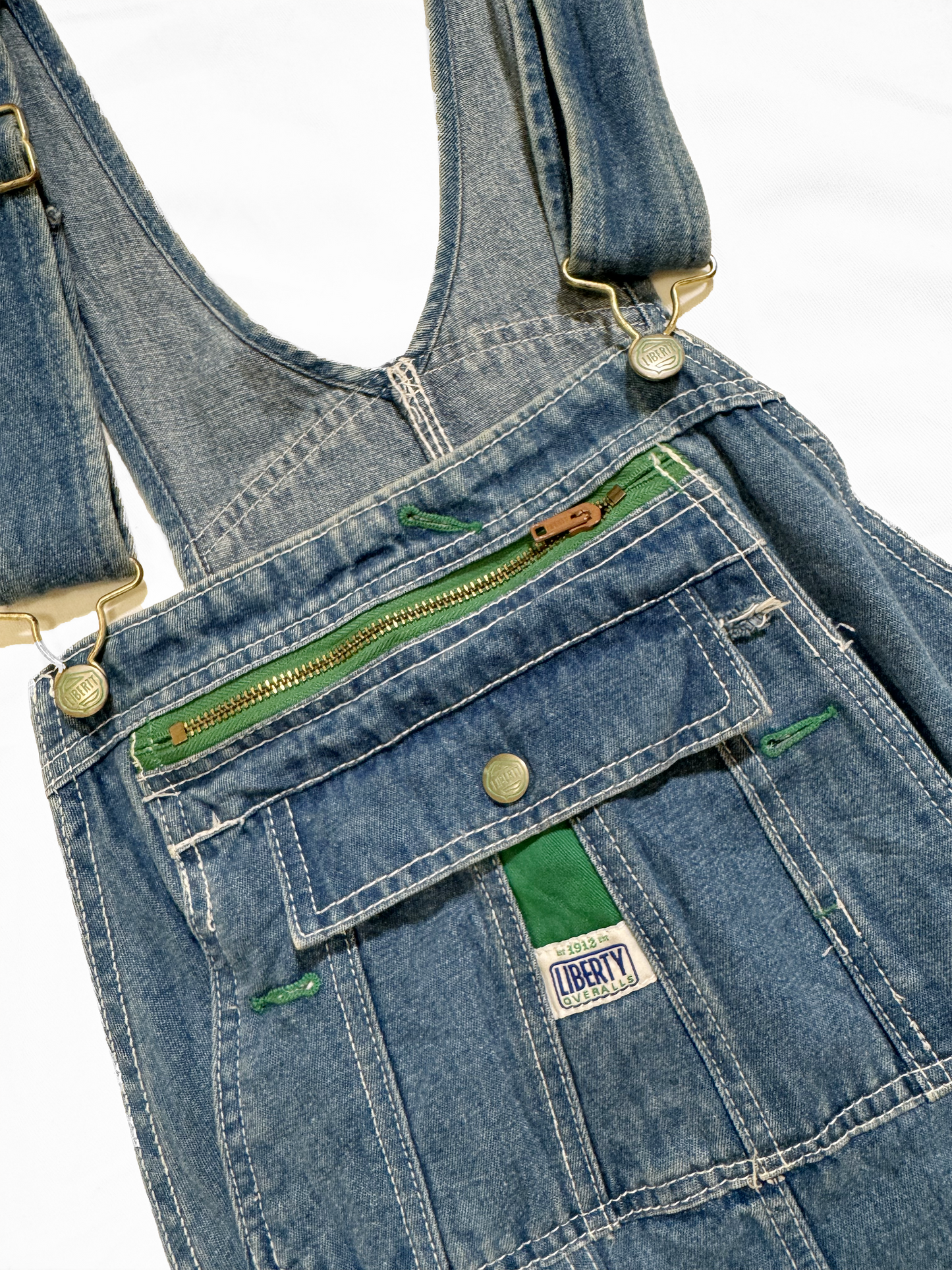 No.1101 【LIBERTY】 90's short denim overalls