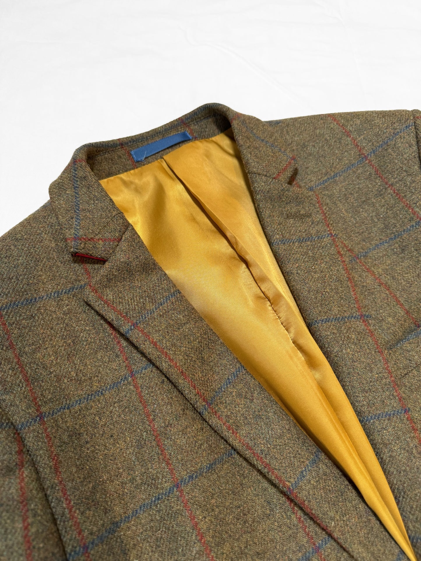 No.1206【BROOK TAVERNER】check brown jacket