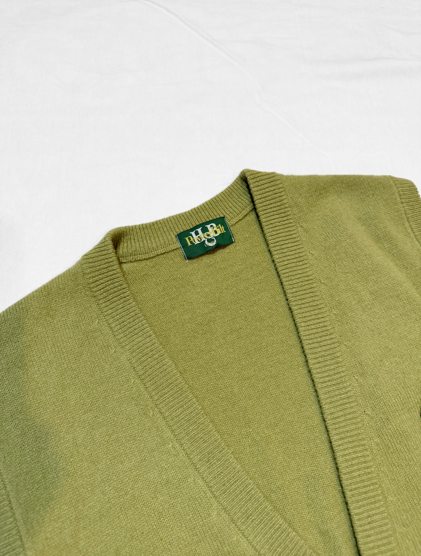 No.0704【Power Bilt】Moss green Knit vest