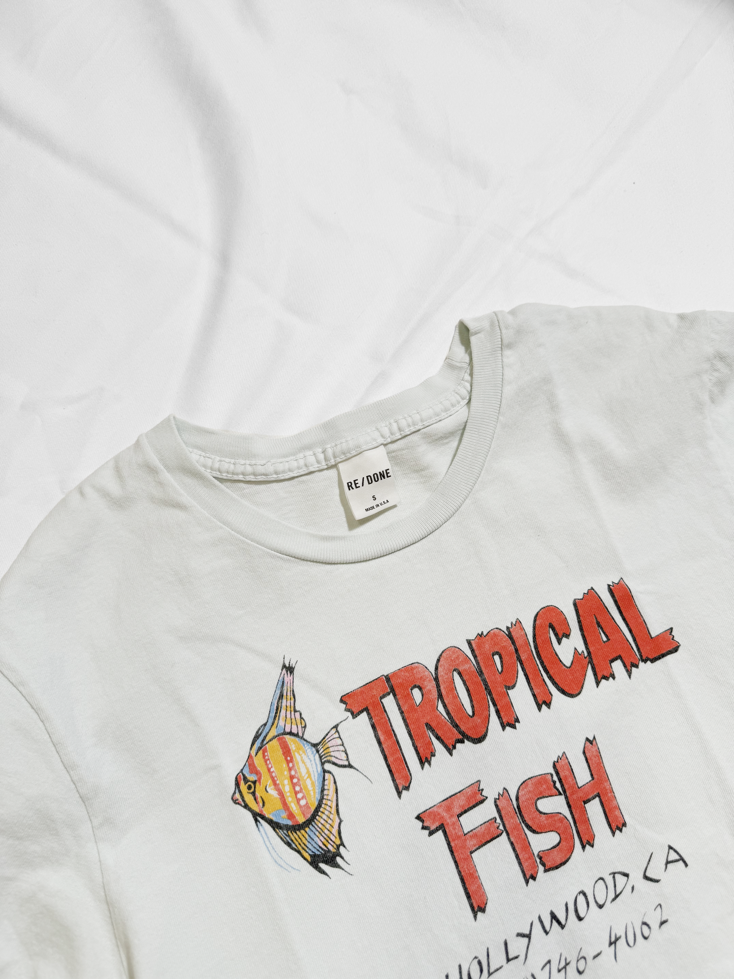 No.0801【RE/DONE】TROPICAL FISH T-Shirt