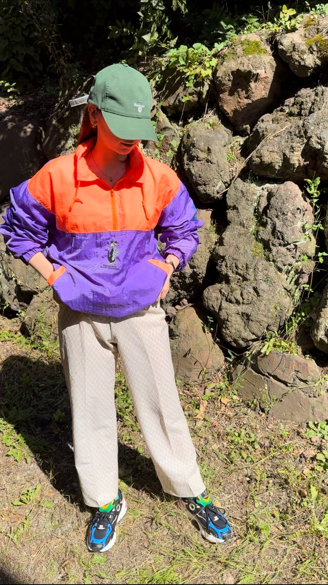 No.0106 【Warner Bros.】90s Nylon Anorak Jacket