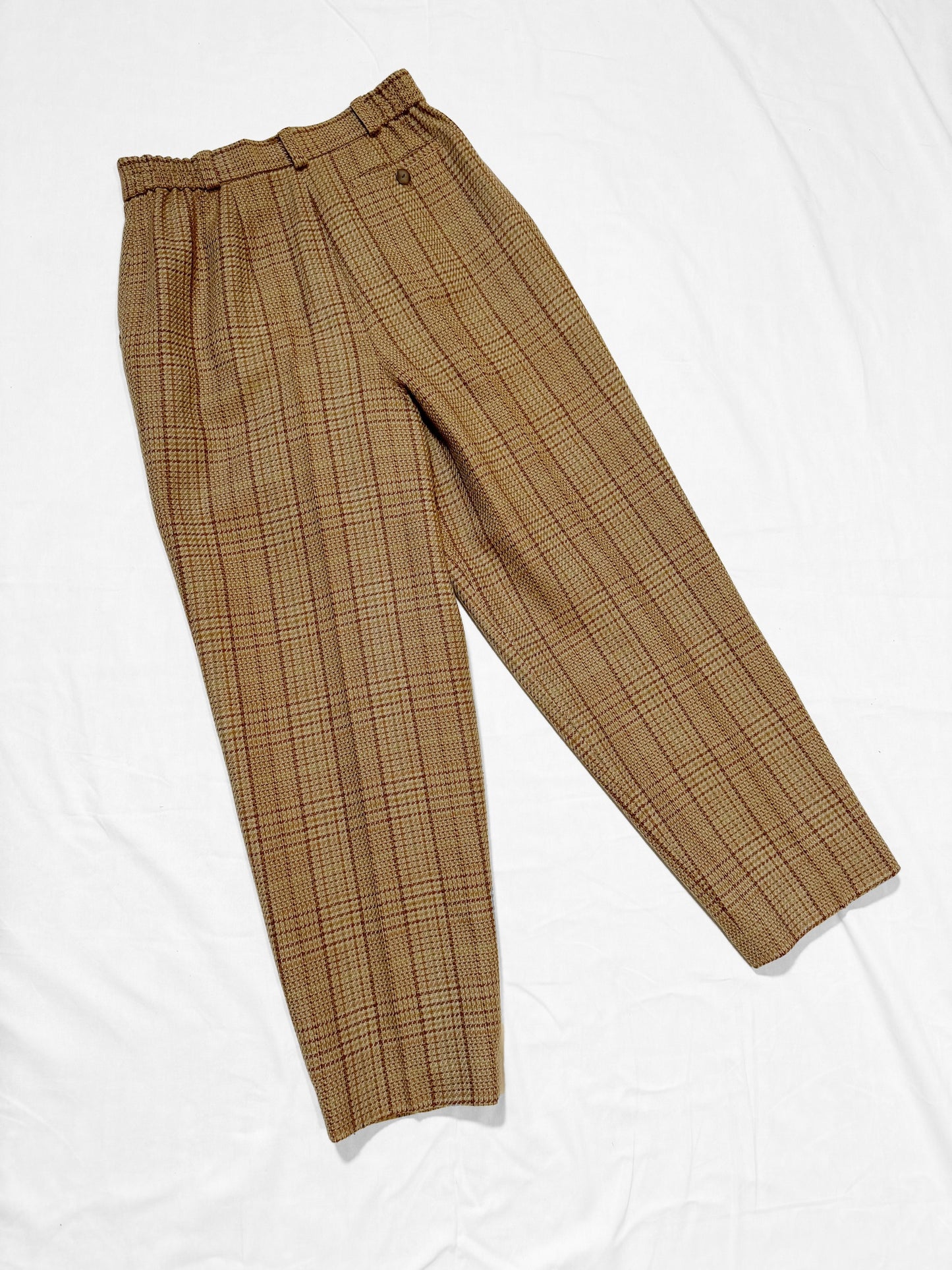 No.0905【DUSOL】beige check pants