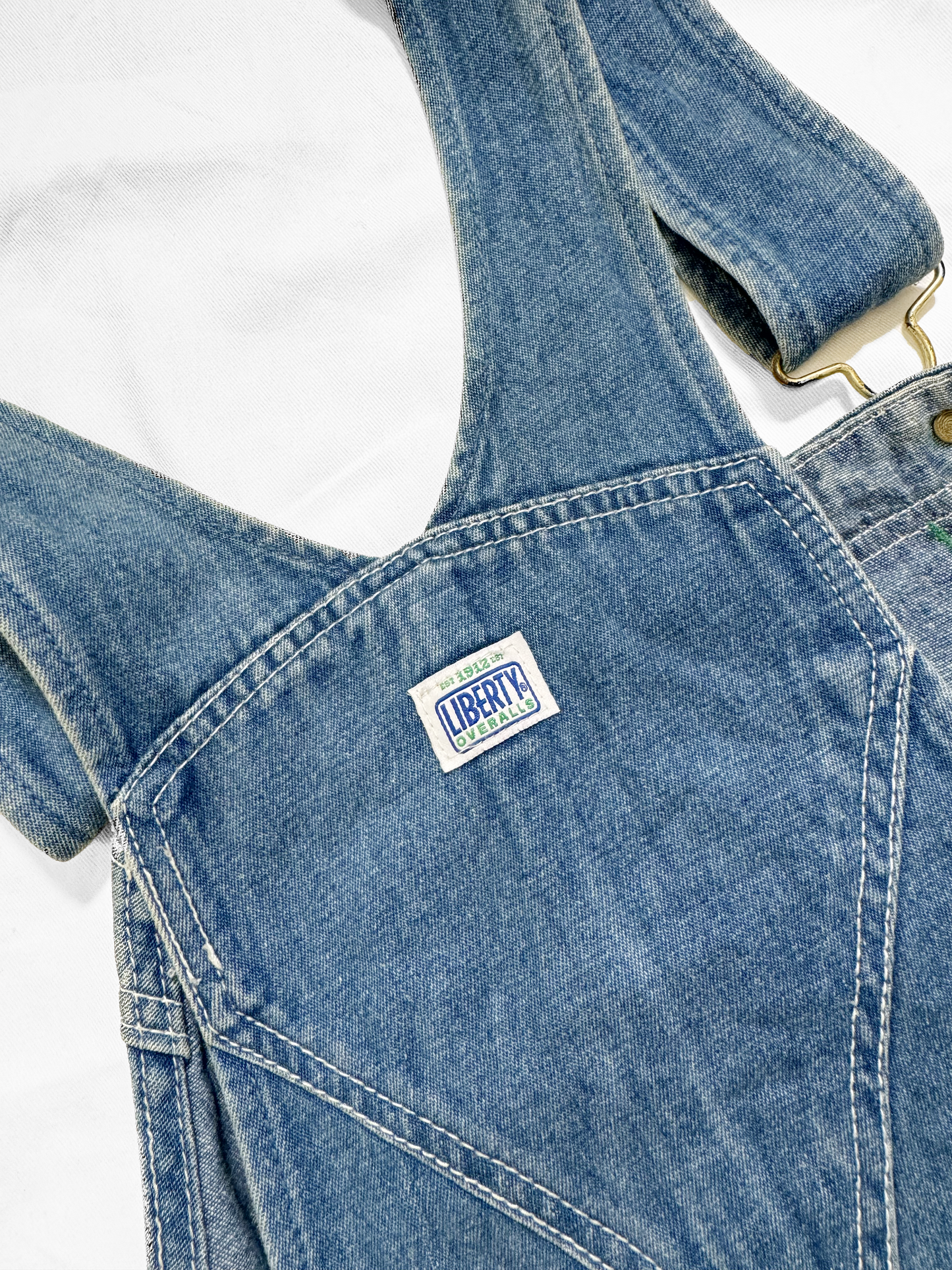 No.1101 【LIBERTY】 90's short denim overalls