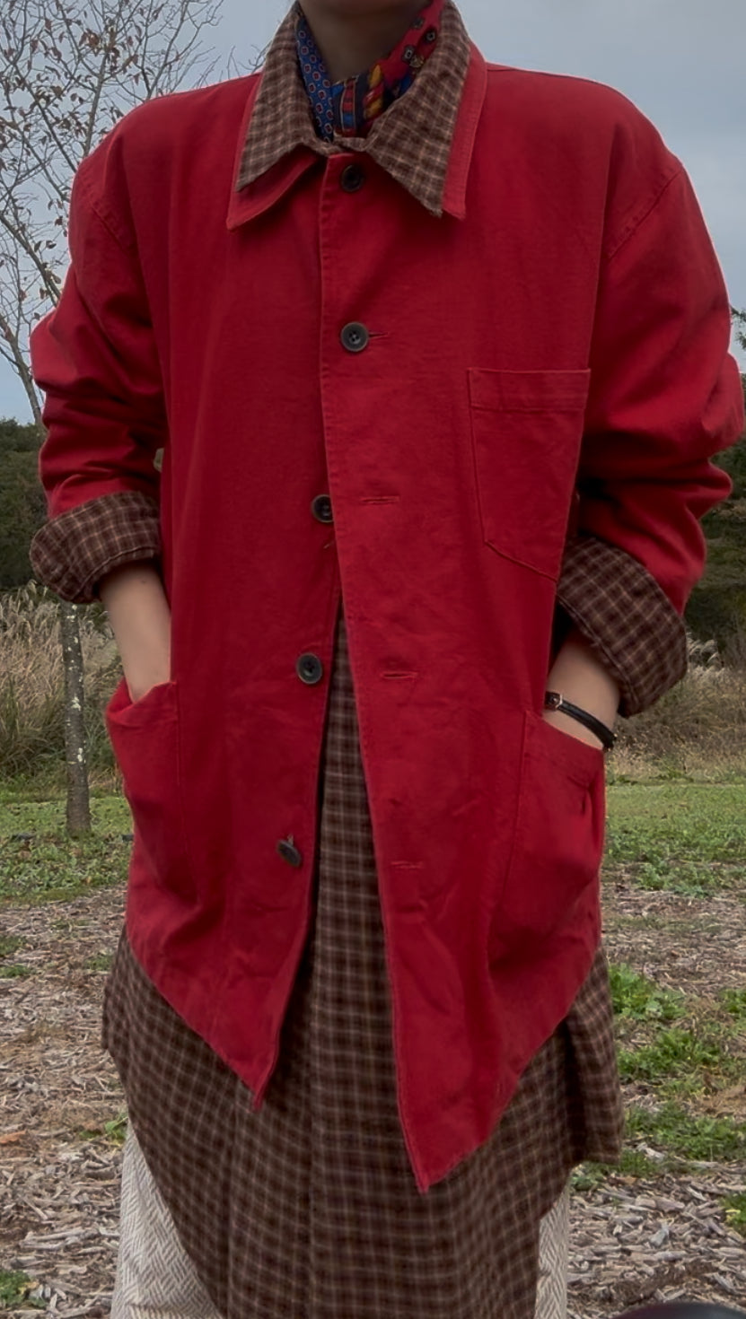 No.0103【spoon needlls】 Made in USA Red Work Jacket