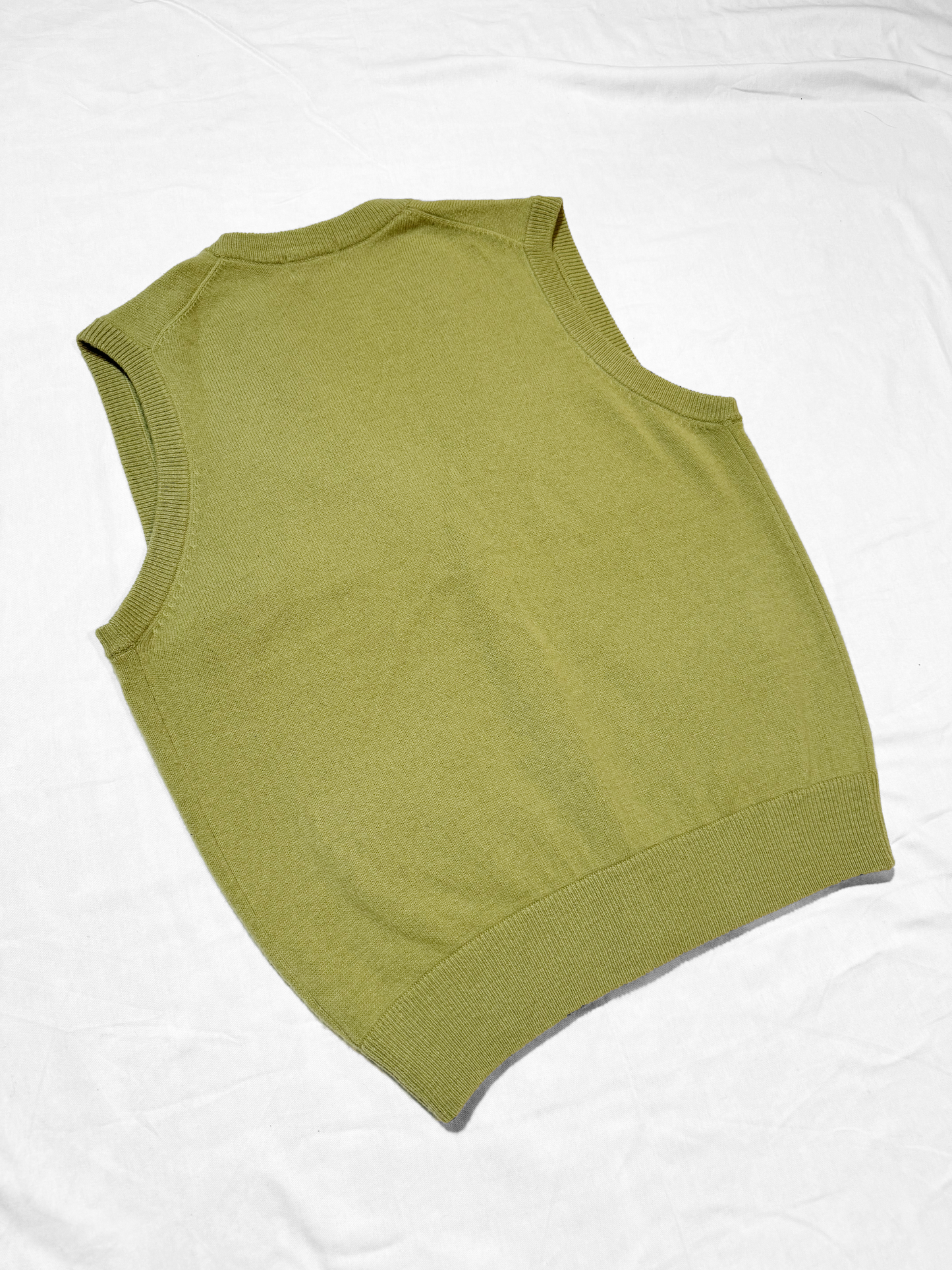 No.0704【Power Bilt】Moss green Knit vest