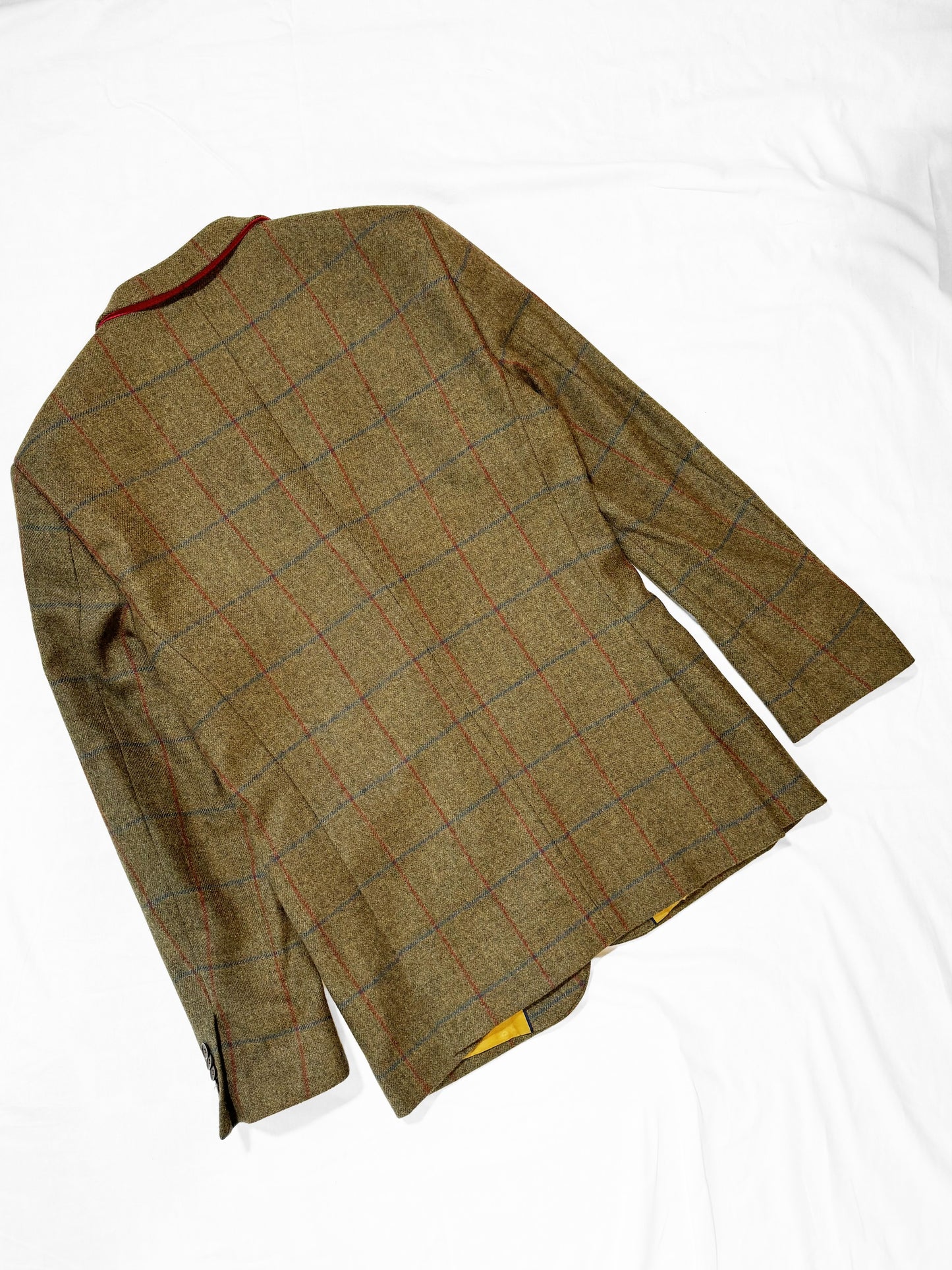 No.1206【BROOK TAVERNER】check brown jacket